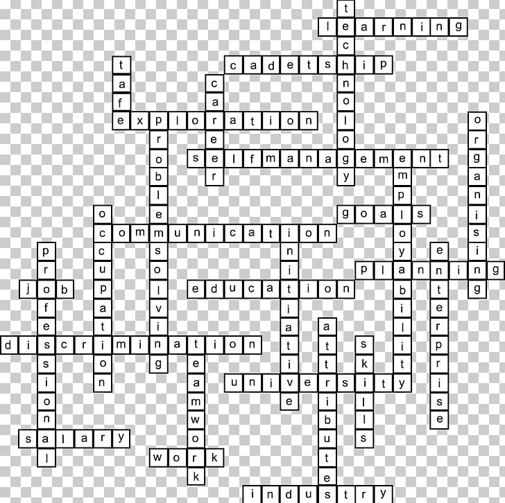 Crossword Discovering Careers Puzzle Word Search PNG, Clipart, Angle, Area, Black And White, Career, Career Development Free PNG Download