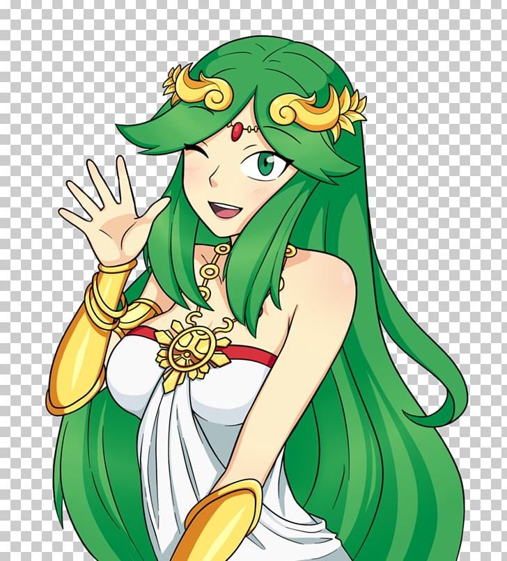 Kid Icarus: Uprising Super Smash Bros. For Nintendo 3DS And Wii U Palutena Fan Art PNG, Clipart, Anime, Art, Cartoon, Deviantart, Drawing Free PNG Download