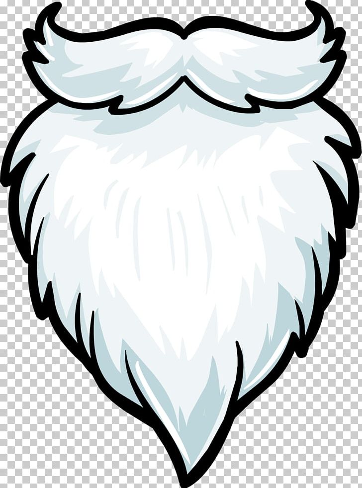 Santa Claus Beard PNG, Clipart, Artwork, Beak, Beard, Bird, Black And White Free PNG Download