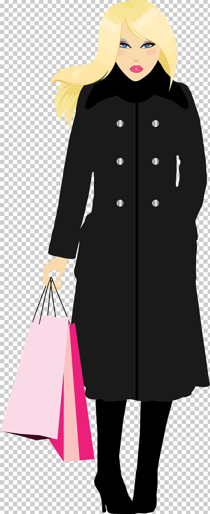 Shopping Woman Computer Icons PNG, Clipart, Bag, Clothing, Coat, Computer Icons, Costume Free PNG Download