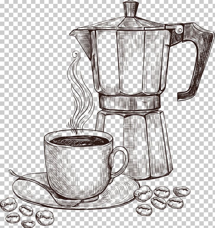 Arabic Coffee Coffeemaker Coffee Cup Coffee Preparation PNG, Clipart, Black And White, Coffee, Coffee Aroma, Coffee Machine, Coffee Shop Free PNG Download