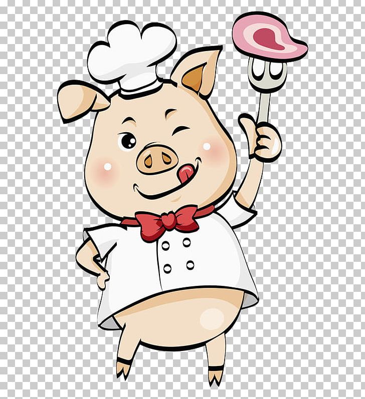 Domestic Pig Cook PNG, Clipart, Animal, Animals, Art, Artwork, Bacon Free PNG Download