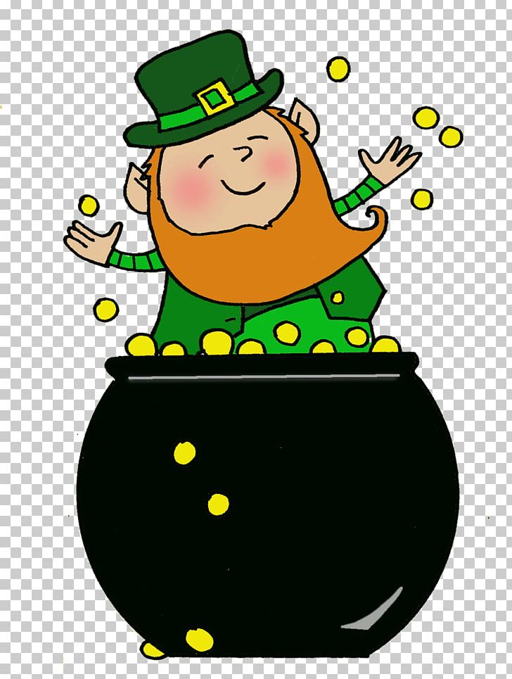 Leprechaun Gold Saint Patrick's Day Rainbow PNG, Clipart, Artwork, Clover, Fictional Character, Gold, Jewelry Free PNG Download