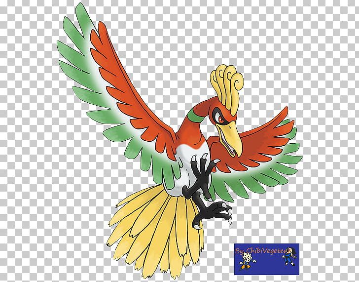 Pokémon HeartGold And SoulSilver Ho-Oh Drawing Pikachu PNG, Clipart, Beak, Bird, Chicken, Feather, Fictional Character Free PNG Download