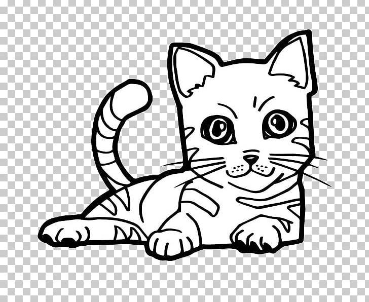 Cat Kitten Coloring Book Illustration PNG, Clipart, Black, Carnivoran, Cartoon, Cat Ear, Cat Like Mammal Free PNG Download