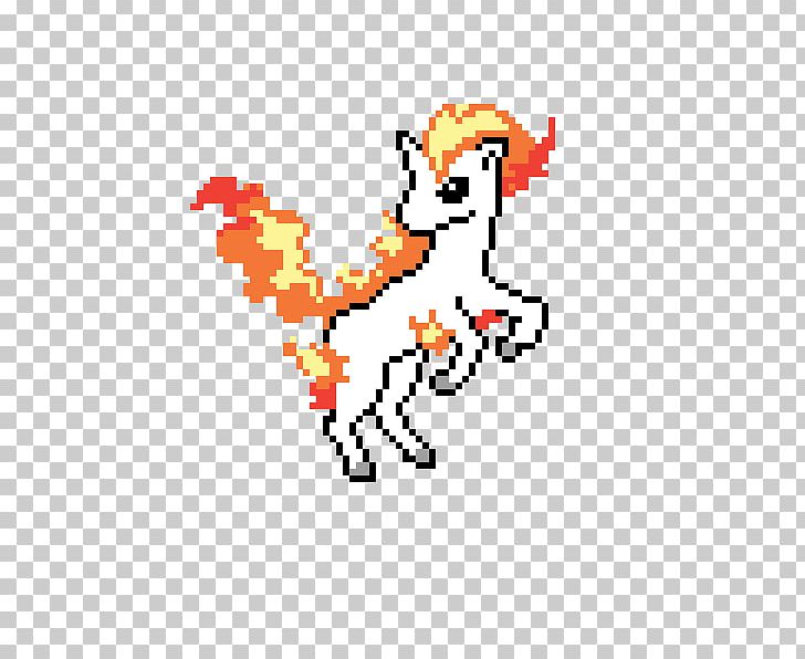 Pixel Art Ponyta Pokémon Drawing PNG, Clipart, Area, Art, Bead, Body Jewelry, Buneary Free PNG Download
