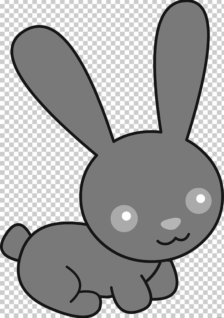Easter Bunny Hare Open PNG, Clipart, Art, Artwork, Black, Black And White, Cartoon Free PNG Download