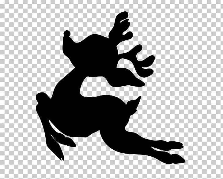 Santa Claus Rudolph Reindeer Silhouette Pattern PNG, Clipart, Art, Artwork, Black, Black And White, Christmas Free PNG Download
