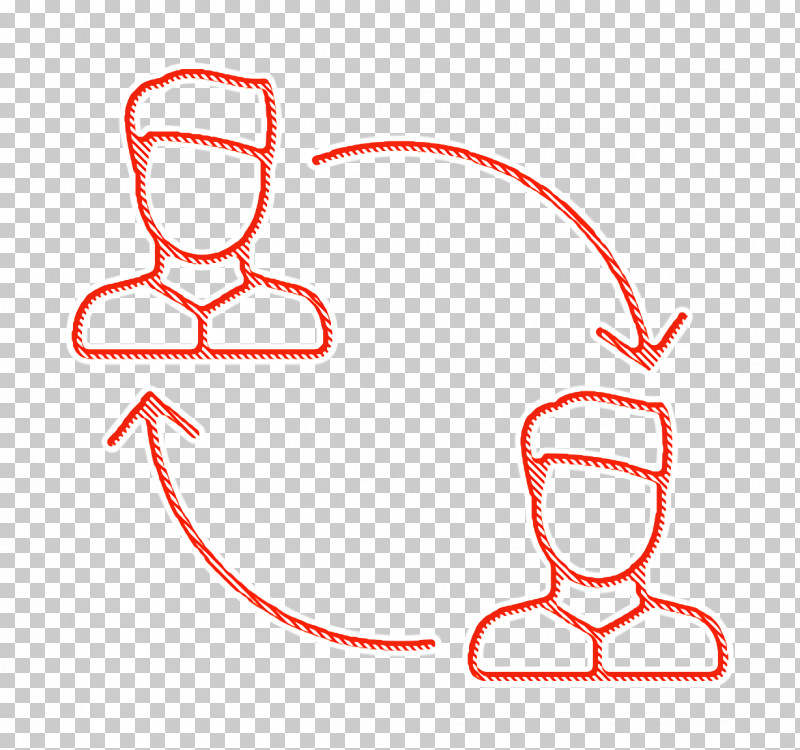 Management Icon Work Icon Exchange Personel Icon PNG, Clipart, Geometry, Headgear, Hm, Line, Line Art Free PNG Download