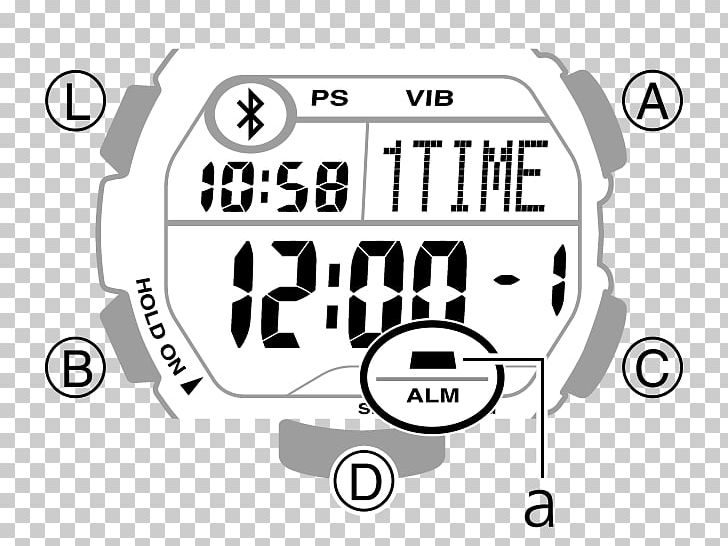 Brand G-Shock Logo Clock Product Design PNG, Clipart, Angle, Area, Black And White, Brand, Casio Free PNG Download