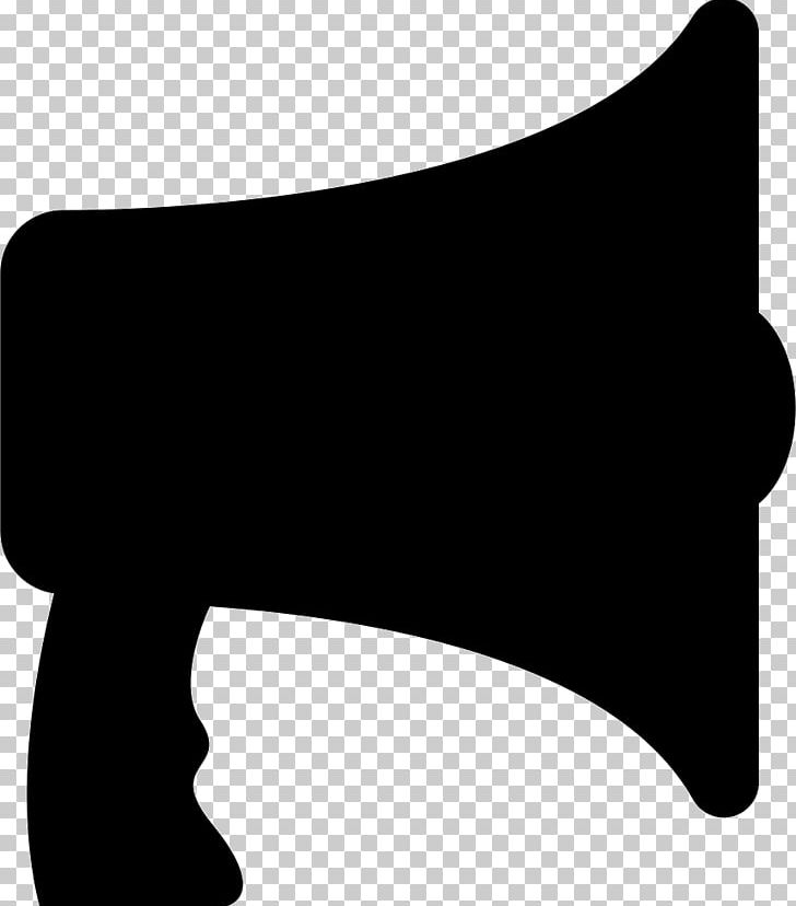 Silhouette Megaphone Loudspeaker Photography PNG, Clipart, Angle, Black, Black And White, Computer Icons, Computer Monitors Free PNG Download