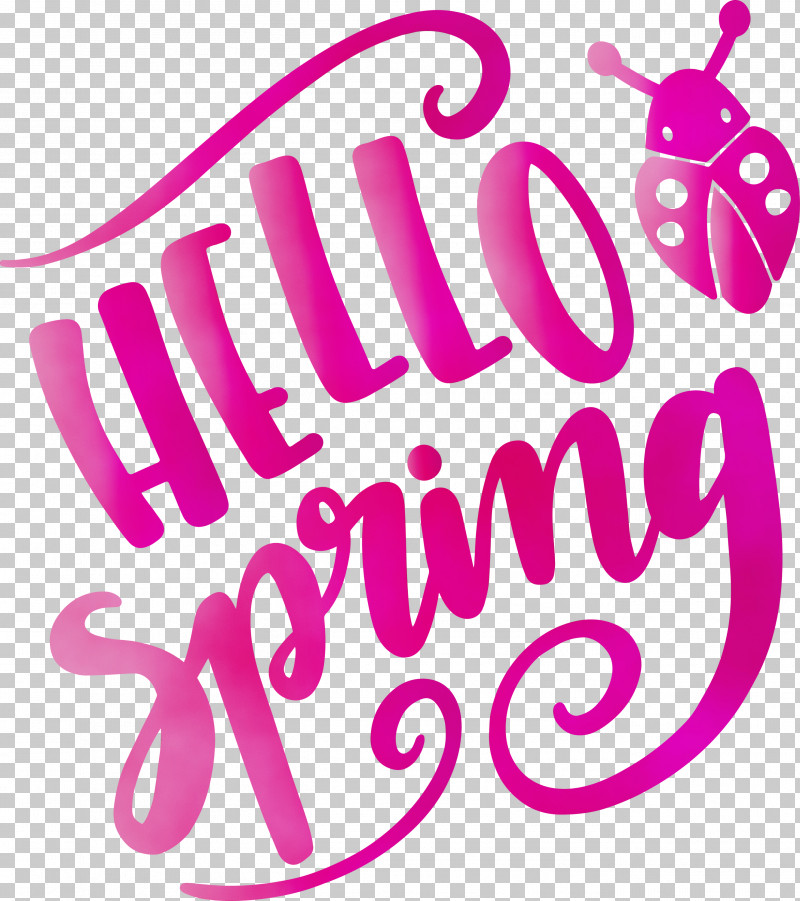 Pink Text Font Magenta Sticker PNG, Clipart, Hello Spring, Magenta, Paint, Pink, Spring Free PNG Download