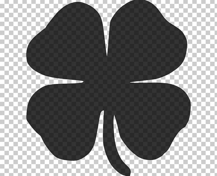 Four-leaf Clover Shamrock PNG, Clipart, Black And White, Clover, Flower, Flowering Plant, Flowers Free PNG Download