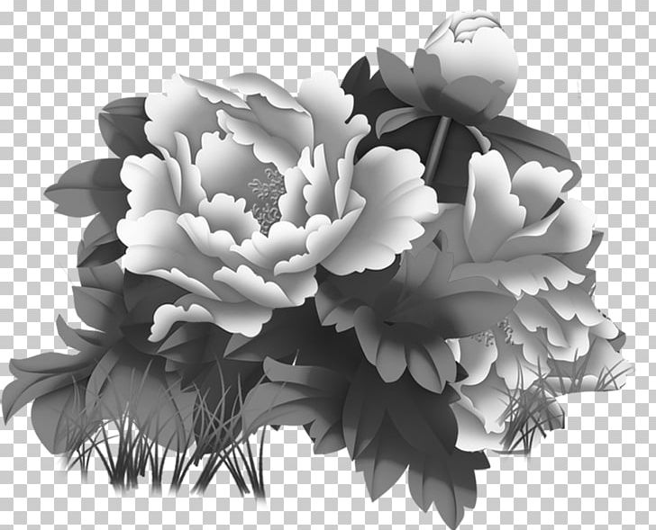 Moutan Peony Ink Wash Painting PNG, Clipart, Chinese Painting, Floral, Floral Design, Flower, Flowers Free PNG Download