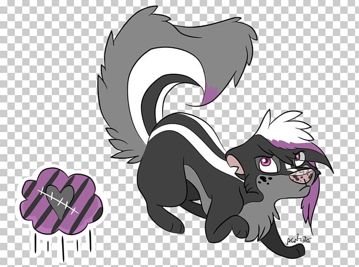 Scared Skunk Drawing Cat PNG, Clipart, Animal, Animals, Anime, Carnivoran, Cartoon Free PNG Download