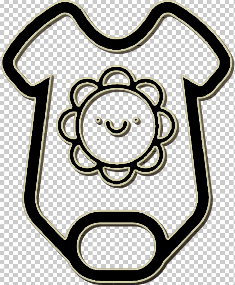 Baby Onesie Outline With Smiling Sun Icon Fashion Icon Baby Clothes Icon PNG, Clipart, Baby Clothes Icon, Baby Pack 1 Icon, Baby Shower, Childrens Clothing, Clothing Free PNG Download