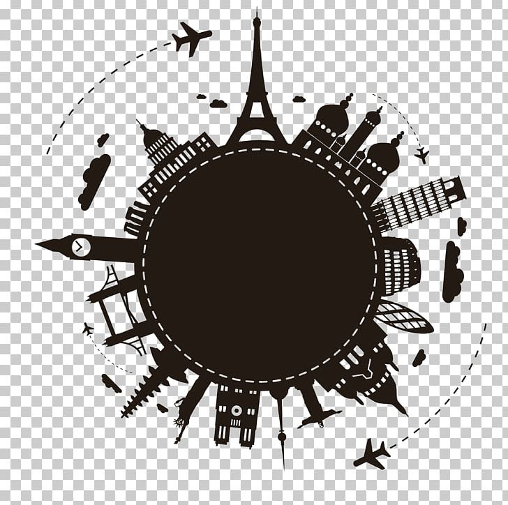 Package Tour Travel Agent PNG, Clipart, Airline Ticket, Black And White, Circle, Corporate Travel Management, Earth Vector Free PNG Download