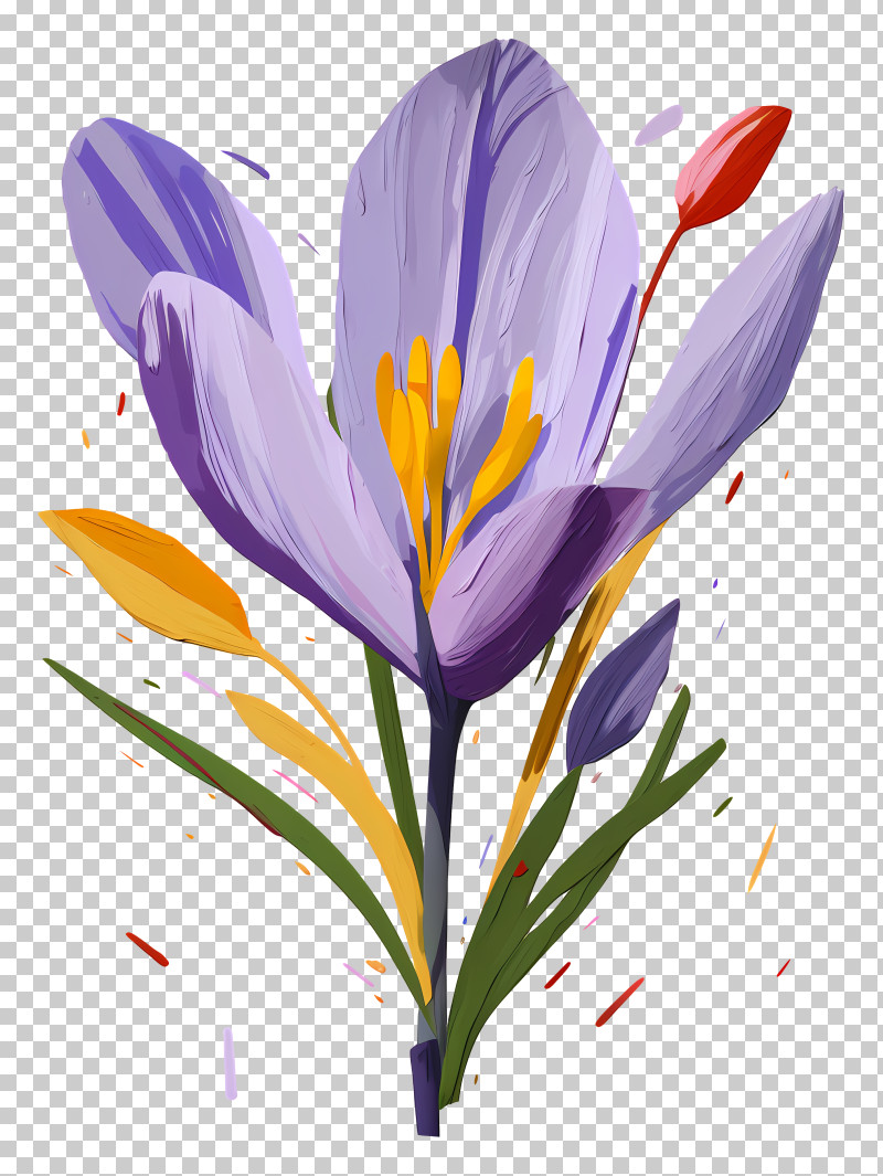 Purple Flower - Artistic Illustration Of Purple Flowers PNG
