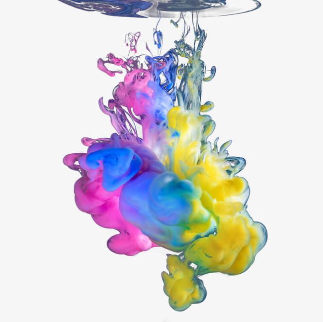 Colorful Water Heavy Ink PNG, Clipart, Abstract, Coated Paper, Coating, Color, Color Mixing Free PNG Download