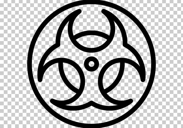 Biological Hazard Toxicity Hazard Symbol Poison PNG, Clipart, Area, Biological Hazard, Black And White, Chemical Substance, Circle Free PNG Download