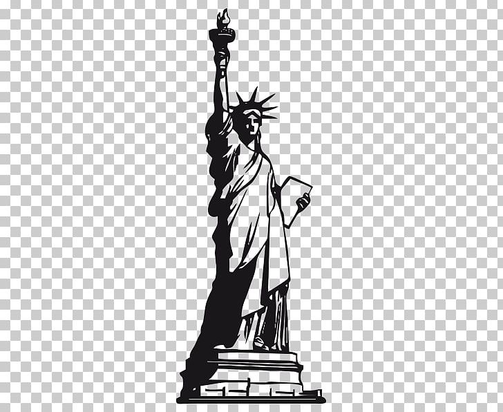 Statue Of Liberty Postal Connections Wall Decal West 39th Street PNG, Clipart, Artwork, Black, Black And White, Color, Decal Free PNG Download