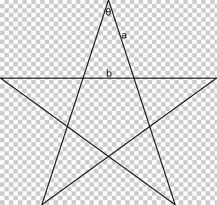 Pentagram Golden Triangle Shape Five-pointed Star PNG, Clipart, Angle, Area, Art, Black And White, Circle Free PNG Download