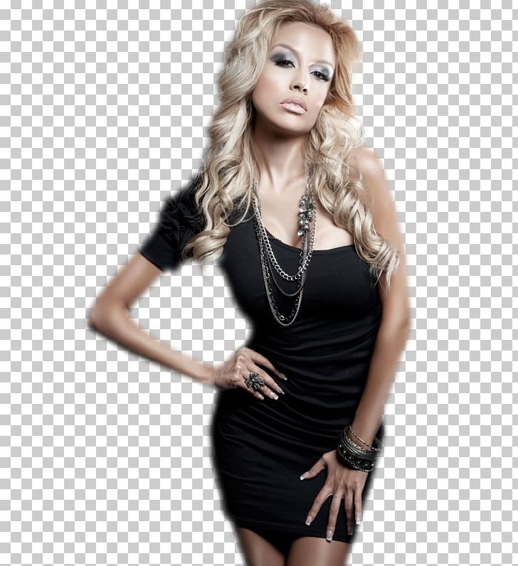 Black And White Woman PNG, Clipart, Black, Black And White, Blond, Brown Hair, Cocktail Dress Free PNG Download
