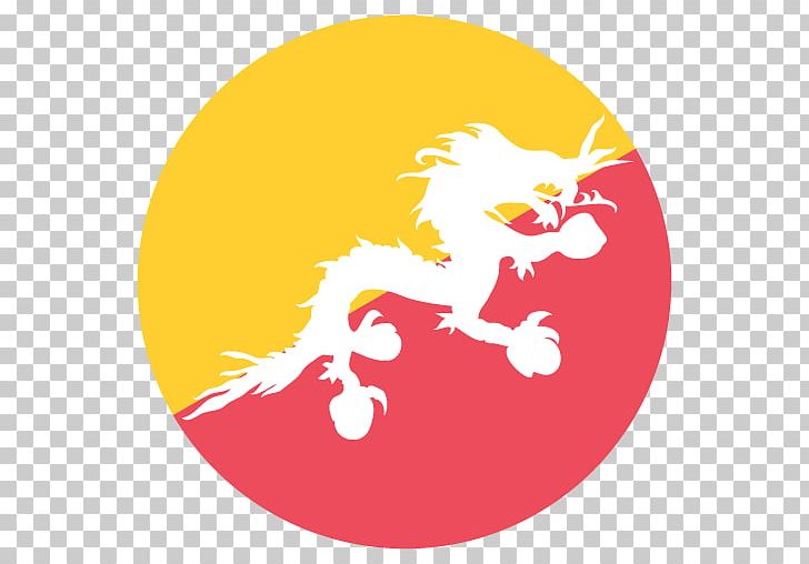 Flag Of Bhutan National Symbols Of Bhutan National Flag PNG, Clipart, Art, Circl, Dragon, Druk, Dzongkha Free PNG Download