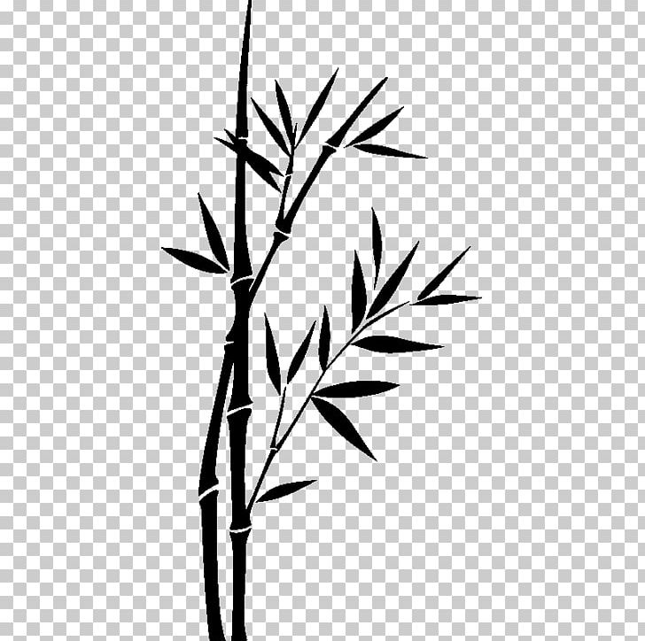 Wall Decal Sticker Bamboo Mural PNG, Clipart, Bamboo, Bedroom, Black And White, Branch, Decal Free PNG Download