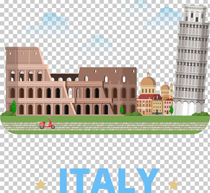 Leaning Tower Of Pisa Colosseum Cartoon Illustration PNG, Clipart, Architecture, Building, City, Elevation, Europe Free PNG Download