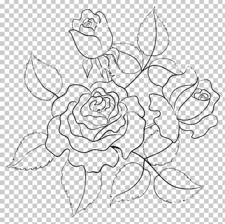 Rose Flower Drawing Illustration PNG, Clipart, Abstract Lines, Black, Branch, Flower Arranging, Hand Painted Roses Free PNG Download
