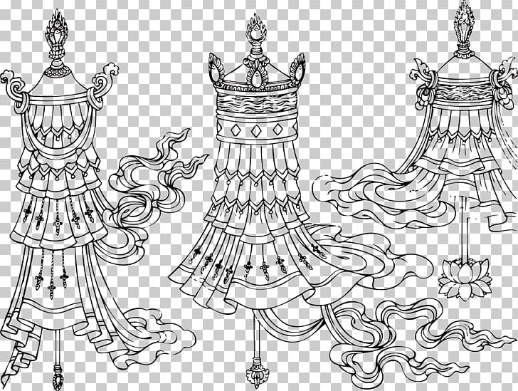 Tibetan Buddhism Symbol Bodhisattva PNG, Clipart, Arms, Black And White, Buddhahood, Buddhism, Buddhism Lotus Free PNG Download