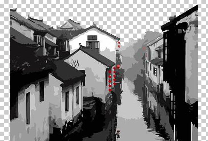 Paint By Number Oil Painting Oil Painting PNG, Clipart, Alley, Building, Canvas, Ink, Landscape Painting Free PNG Download