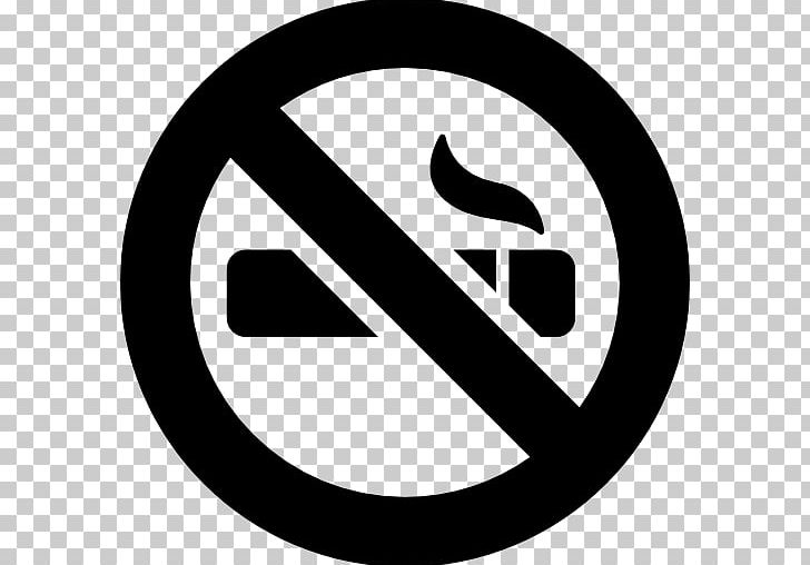 Smoking Ban Computer Icons Sign PNG, Clipart, Area, Black And White, Brand, Cigarette, Circle Free PNG Download