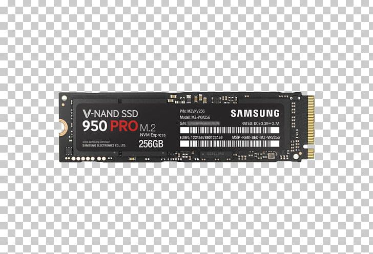 Samsung 950 PRO SSD NVM Express Solid-state Drive M.2 PCI Express PNG, Clipart, 5 P, Computer, Electronics, Electronics Accessory, Hard Drives Free PNG Download