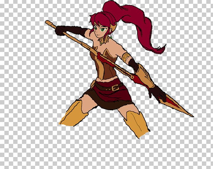 Pyrrha Nikos Fan Art Drawing PNG, Clipart, Anime, Art, Cartoon, Cold Weapon, Costume Free PNG Download
