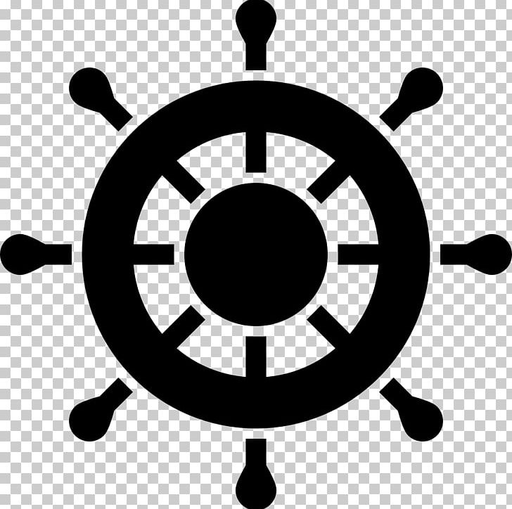 Ship's Wheel Rudder Computer Icons PNG, Clipart, Anchor, Black And White, Boat, Circle, Clip Art Free PNG Download