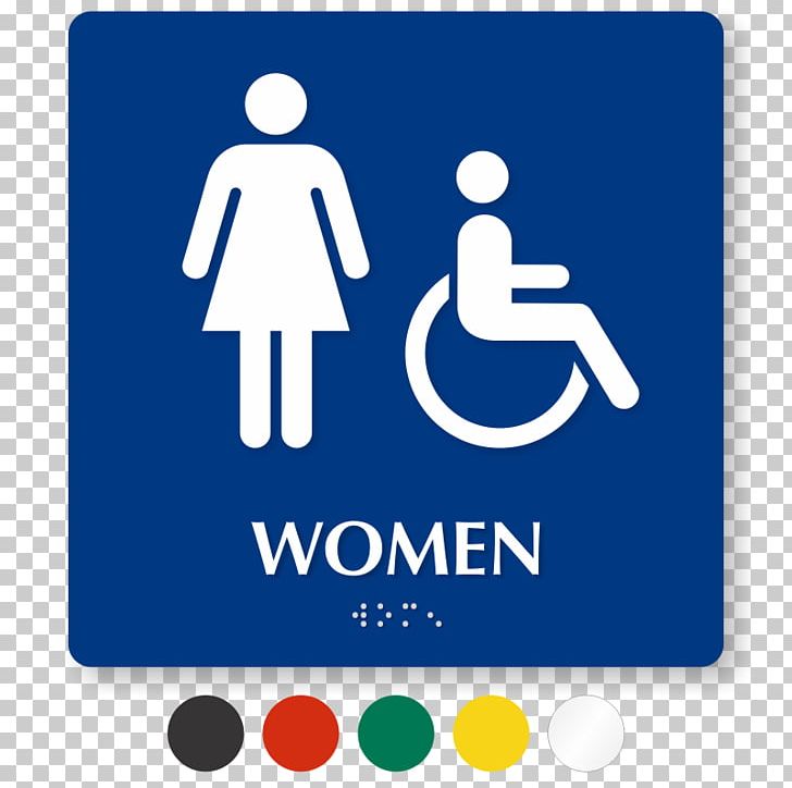 Unisex Public Toilet ADA Signs Bathroom PNG, Clipart, Ada Signs, Area, Bathroom, Bilingual Sign, Blue Free PNG Download
