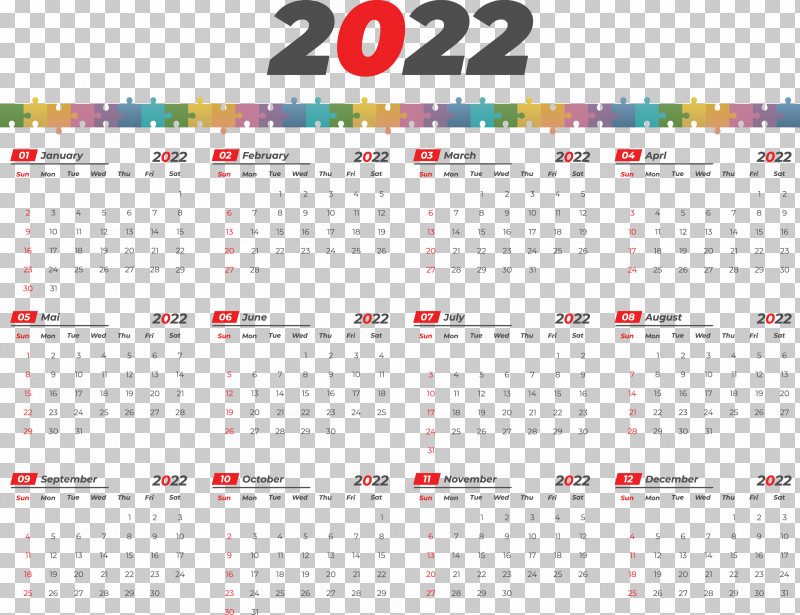 2022 Yeary Calendar 2022 Calendar PNG, Clipart, Calendar System, Royaltyfree, Template, Text Free PNG Download