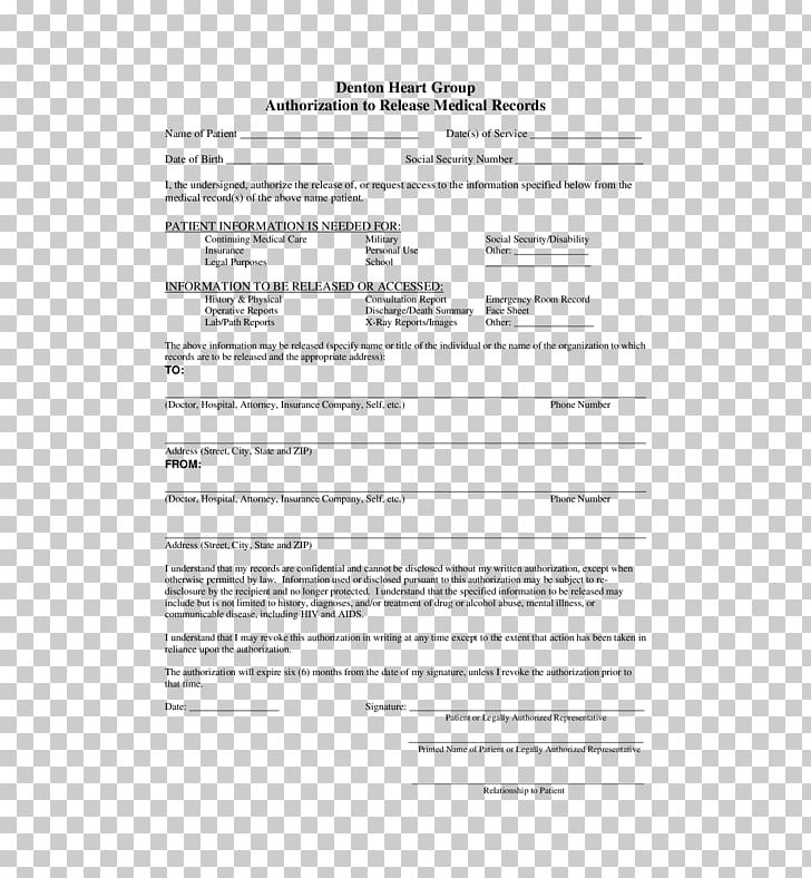 Medical Record Release Of Information Department Medicine Template PNG, Clipart, Angle, Area, Consent, Document, Electronic Health Record Free PNG Download