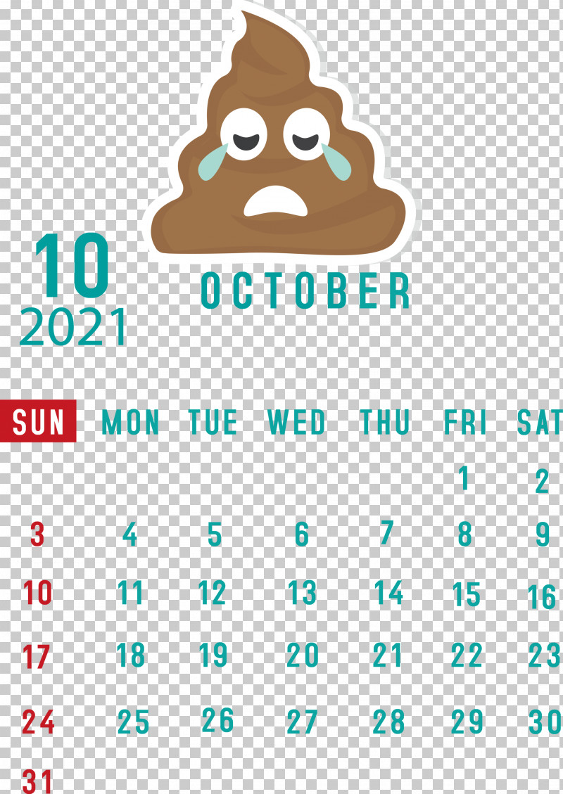 October 2021 Printable Calendar October 2021 Calendar PNG, Clipart, Android, Behavior, Geometry, Happiness, Human Free PNG Download