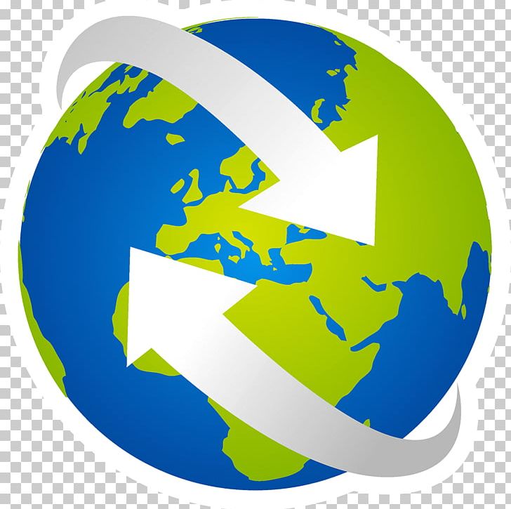 Earth Globe Logo Planet Png Clipart 3d Arrows Arrow Arrows