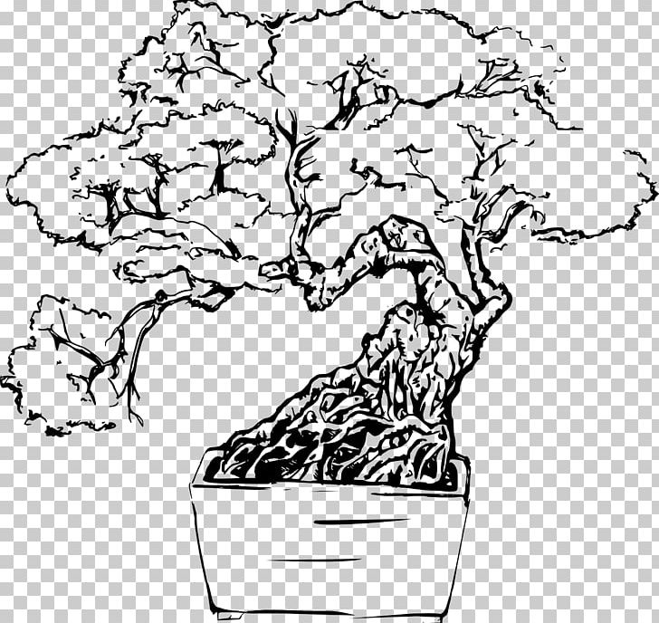 Line Art Drawing PNG, Clipart, Area, Art, Artwork, Black And White, Bonsai Free PNG Download