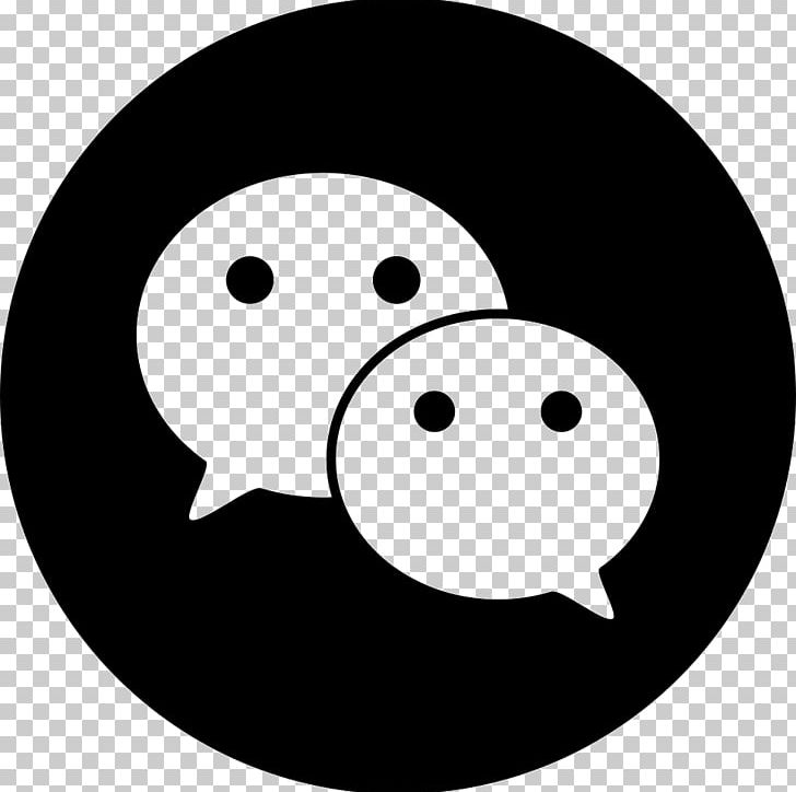 WeChat Tencent Messaging Apps Computer Icons PNG, Clipart, Black, Black And White, Cdr, Circle, Emotion Free PNG Download