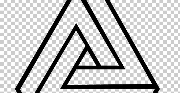 Penrose Triangle Penrose Tiling Impossible Object Geometry PNG, Clipart, Angle, Area, Black, Black And White, Brand Free PNG Download