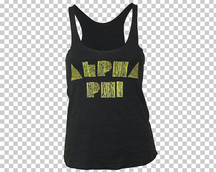 T-shirt Gilets Sleeveless Shirt PNG, Clipart, Active Shirt, Active Tank, Alpha Phi Alpha, Black, Black M Free PNG Download