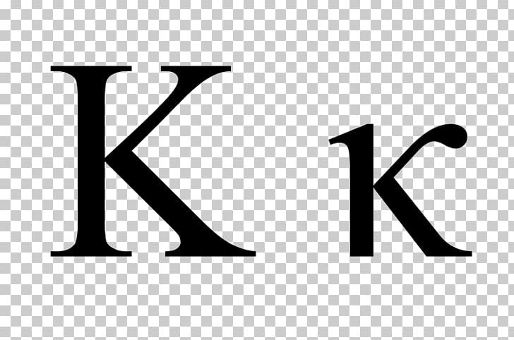 Greek Alphabet Kappa Kaph Letter PNG, Clipart, Alphabet, Angle, Area, Black, Black And White Free PNG Download