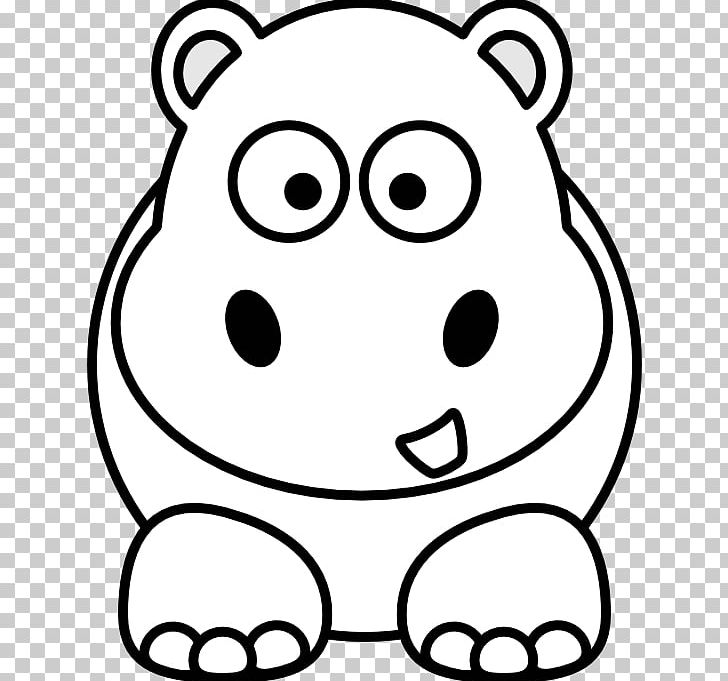 Hippopotamus T-shirt PNG, Clipart, Animal, Black, Black And White, Cartoon, Cuteness Free PNG Download
