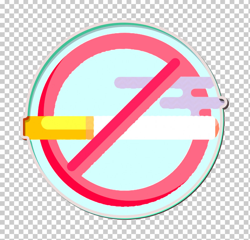 No Smoking Icon Smoke Icon Restaurant Icon PNG, Clipart, Circle, Line, Logo, No Smoking Icon, Pink Free PNG Download