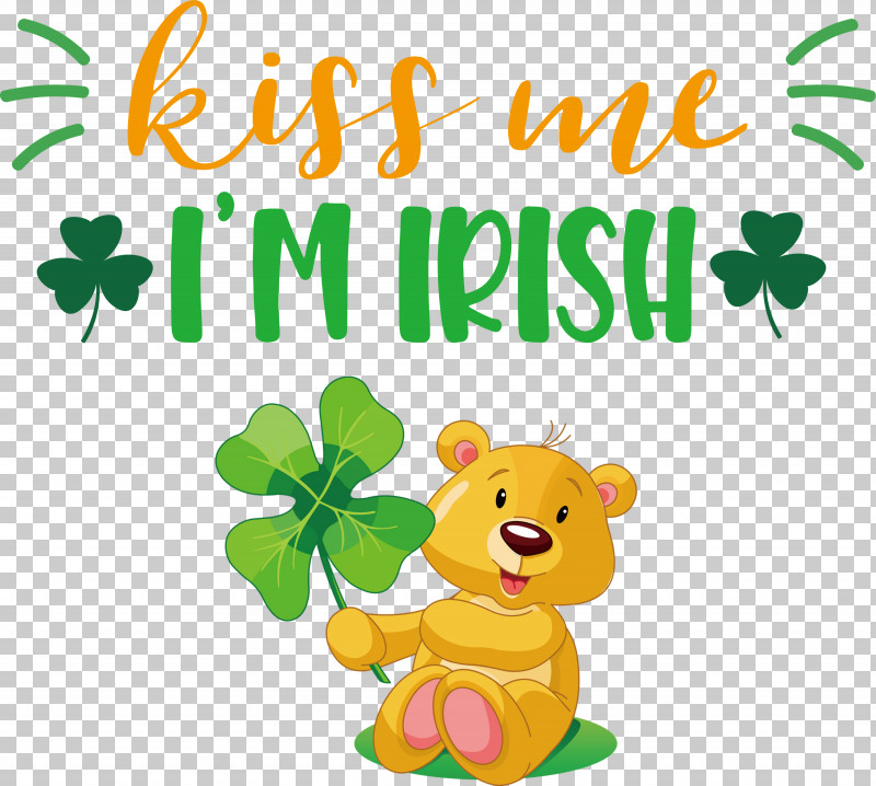 Kiss Me Irish Patricks Day PNG, Clipart, Animal Figurine, Bears, Cartoon, Green, Heart Free PNG Download